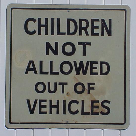 childen not permitted
